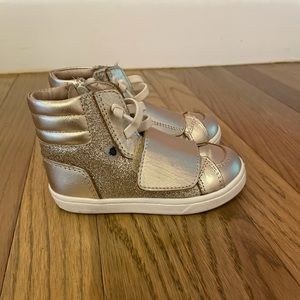 Old Soles Girls size 8 Gold Glitter sneakers